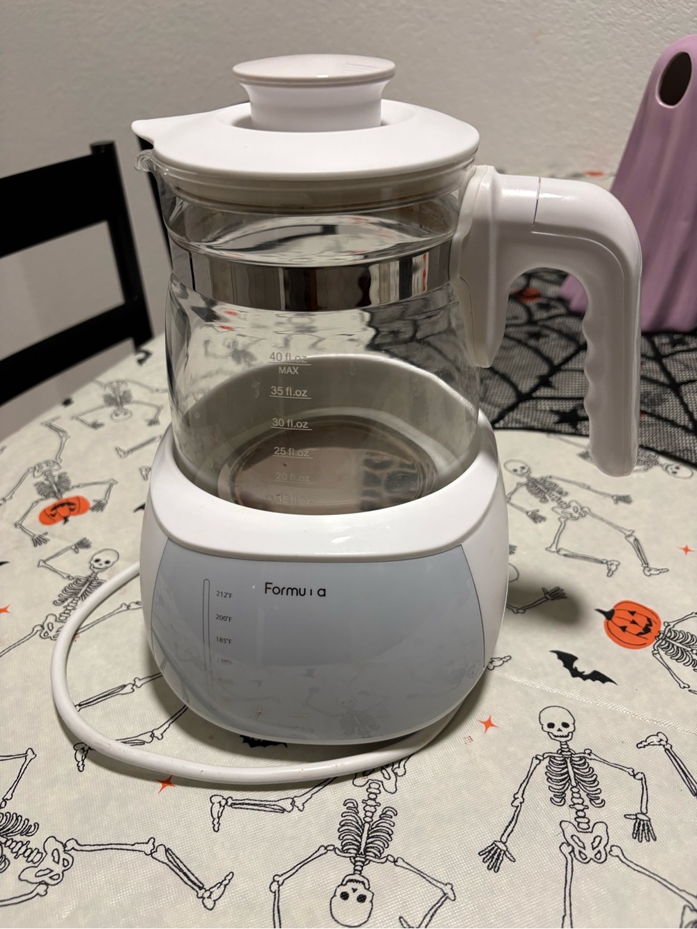 White Electric Glass Kettle - White